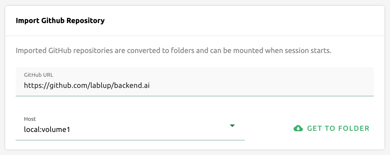 Import GitHub repository